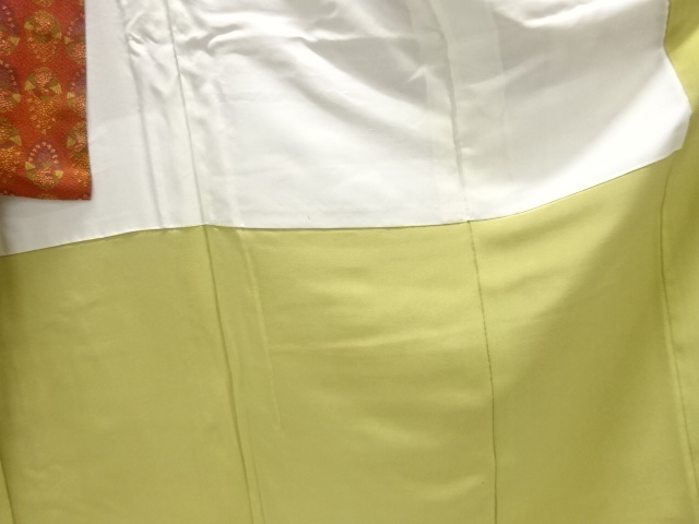  抽象花鳥模様小紋着物